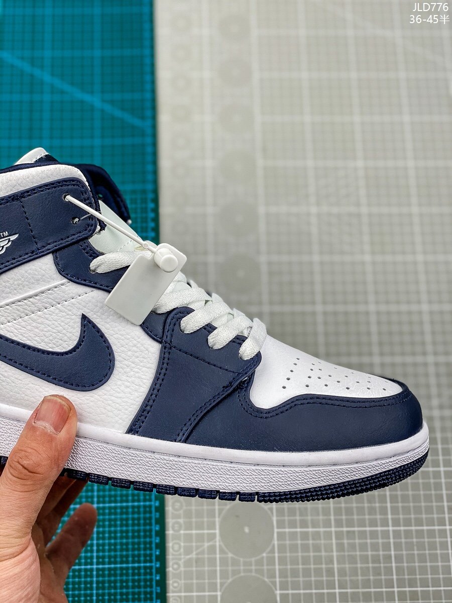Jordan/Air Jordan [Real Mark] AJ1 aj1 Jordan 1 Generation Joe 1 Jordan 1 Generation Chinese Gang Series Air Jordan 1 Mid Item No.: 554724-113 Jordan 1 Chinese Gang Black and White Panda 36-459 - Image 8